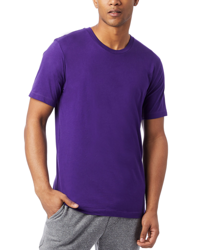 Alternative Apparel Men's Short Sleeves Go-to T-shirt In Deep Violet