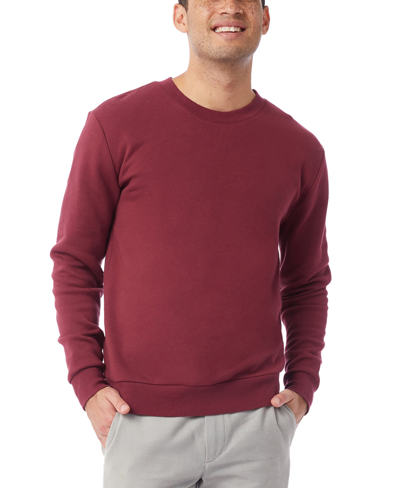 Alternative Apparel Men's Eco-cozy Sweatshirt In Currant