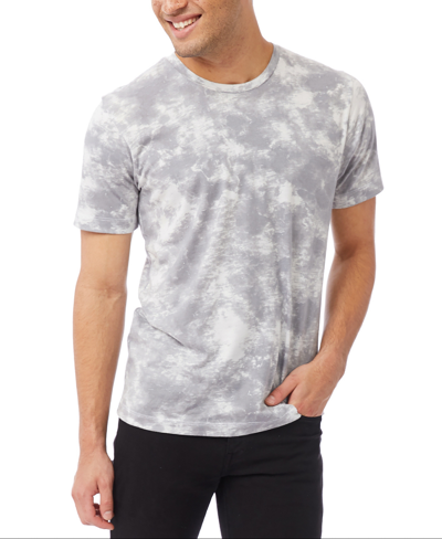 Alternative Apparel Men's Short Sleeves Go-to T-shirt In Gray Tie Dye