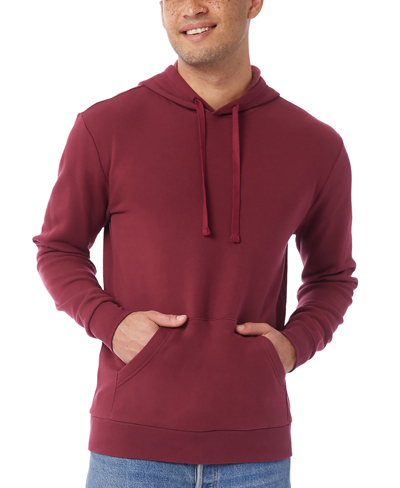Alternative Apparel Men's Eco-cozy Pullover Hoodie In Currant
