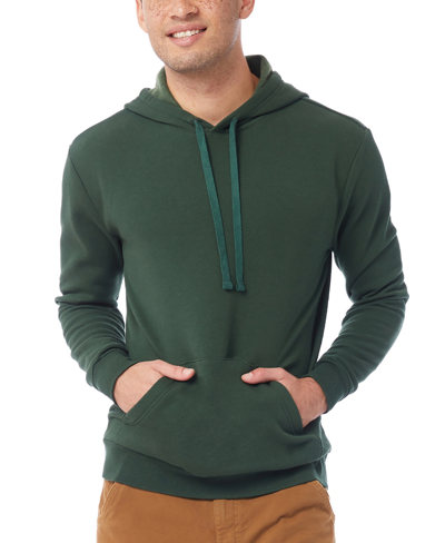 Alternative Apparel Men's Eco-cozy Pullover Hoodie In Varsity Green