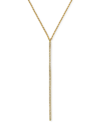 Effy Collection Pave Rose By Effy Diamond Vertical Bar Pendant Necklace (1/8 Ct. T.w.) In 14k Rose, Yellow, And Whit In Gold