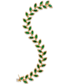 Effy Collection Effy Emerald (10-4/5 Ct. T.w.) And Diamond (2-1/2 Ct. T.w.) Tennis Bracelet In 14k Gold In Green