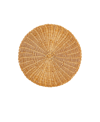 Tableau Faux Rattan Placemat Set, 4 Piece In Tan/beige