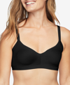 Warner's Warners Easy Does It Underarm-smoothing With Seamless Stretch Wireless Lightly Lined Comfort Bra Rm3 In Black
