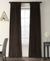 Exclusive Fabrics & Furnishings Java Signature Extra Wide Velvet Blackout Curtain In Brown