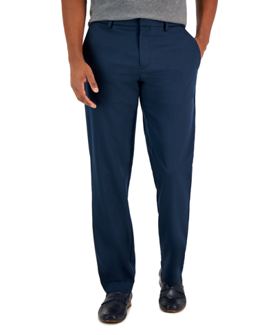 Perry Ellis Portfolio Men's Modern-fit Twill Pants In Total Eclipe