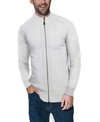 X-ray Men's Full-zip Sweater Jacket In Gray