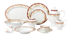 LORREN HOME TRENDS MABEL 57-PC DINNERWARE SET, SERVICE FOR 8