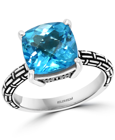 Effy Collection Effy Blue Topaz Or Citrine Statement Ring (4-1/2 Ct. T.w.) In Sterling Silver