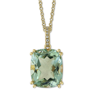 Effy Collection Effy Green Quartz (5-1/4 Ct. T.w.) & Diamond Accent 18" Pendant Necklace In 14k Gold In Gold