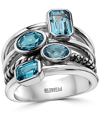 Effy Collection Effy London Blue Topaz Statement Ring (3-1/20 Ct. T.w.) In Sterling Silver In Blue