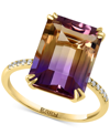 Effy Collection Effy Ametrine (9-5/8 Ct. T.w.) & Diamond (1/20 Ct. T.w.) Ring In 14k Gold In Gold