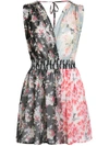AMEN PATCHED FLORAL SLEEVELESS DRESS,AMS1741312120122