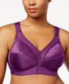 Playtex 18 Hour Ultimate Shoulder Comfort Wireless Bra 4693 In Purple
