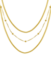 And Now This 18k Gold Plated Layered Chain Necklace In Gold
