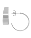 And Now This 18k Gold Plated Or Silver Plated Tapered Hoop Earrings In Silver