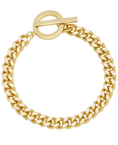 And Now This Women's Curb Chain Bracelet In Gold Plated