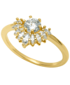 And Now This Women's Art Deco Ring In Yellow