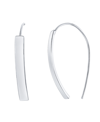 And Now This Rectangular Wire Hook Earring In Silver