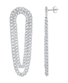 And Now This Double Row Chain Drop Earring In Silver