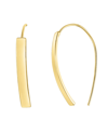 And Now This Rectangular Wire Hook Earring In Yellow