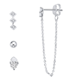 AND NOW THIS MULTI EARRING CUBIC ZIRCONIA 4-PIECE ASSORTMENT
