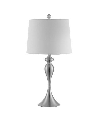 Safavieh Bayan Iron Table Lamp In Silver