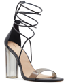 Aldo Women's Onardonia Strappy Lace-up Block-heel Dress Sandal In Black