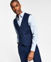 Tommy Hilfiger Men's Modern-fit Th Flex Stretch Chambray Suit Separate Vest In Blue