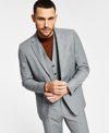 Tommy Hilfiger Men's Modern-fit Th Flex Stretch Solid Suit Jacket In Gray