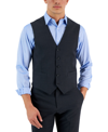 Tommy Hilfiger Men's Modern-fit Wool Th-flex Stretch Suit Suit Vest In Gray