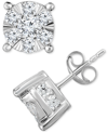 Trumiracle Diamond Stud Earrings (2 Ct. T.w.) In 14k White Gold In Gold