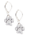 Pet Friends Jewelry Paw Drop Earring In Silver