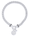 Nine West Boxed Circle Stretch Bracelet In Silver