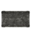 Laura Ashley Butter Chenille Bath Mat, 20" X 34" In Black