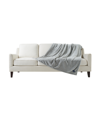 French Connection Plush Blanket, 50" X 70" Bedding In Gray