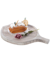 VINTIQUEWISE WOODEN LEAF SHAPE SERVING TRAY DISPLAY PLATTER