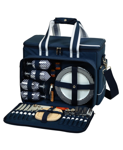 Picnic At Ascot Ultimate Picnic Cooler Equipped For 4 With Accessories In Blue