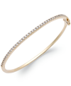 Arabella Sterling Silver Cubic Zirconia Bangle Bracelet (1-3/4 Ct. T.w.) (also Available In 14k Gold Over Ste In White