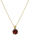 Macy's Amethyst Solitaire Pendant Necklace (1-5/8 Ct. T.w.) In 14k Gold, 16" + 2" Extender (also In London In Red