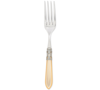 Vietri Aladdin Antique Aqua Serving Fork In Ivory/cream