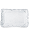 Vietri Incanto Small Rectangular Platter In White