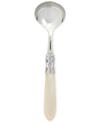 Vietri Aladdin Brilliant Aqua Sauce Ladle In Ivory/cream