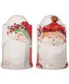 Vietri Old St. Nick Salt-and-pepper Shaker Set In Multi
