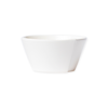 Vietri Lastra White Collection Stacking Cereal Bowl In Tan/beige