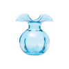 Vietri Hibiscus Glass Clear Bud Vase In Blue