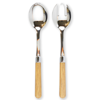 Vietri Albero Oak 2-piece Salad Server Set In Brown