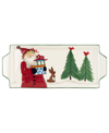 Vietri 2019 Limited Edition Old St. Nick Rectangular Platter In Multi