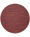 Chilewich Bamboo 15" Round Placemat In Red